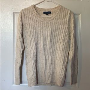 Karen Scott, cream sweater